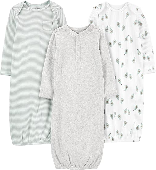 Simple Joys by Carter's Baby 3-Pack Neutral Cotton Sleeper Gown